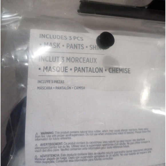 MENACING JESTER Halloween‎ Costume 3 Piece Set Boys Child Size X-Large (14-16) - Picture 3 of 4